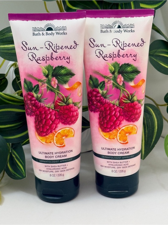 Bath & Body Works Other - 2x Bath & Body Works Sun-Ripened Raspberry Ultimate Hydration Body Cream - New